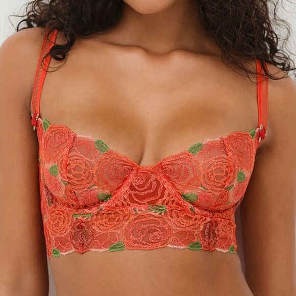 1185 NWT For Love & Lemons Gene Bra Sz 32DD - Picture 2 of 6